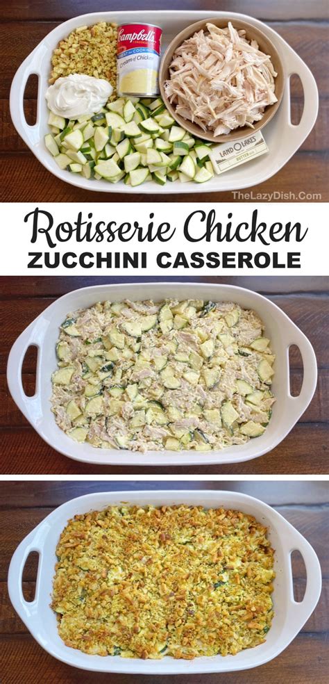 Quick & easy chicken enchiladas. Rotisserie Chicken & Zucchini Casserole (Easy Dinner Recipe For The Family)