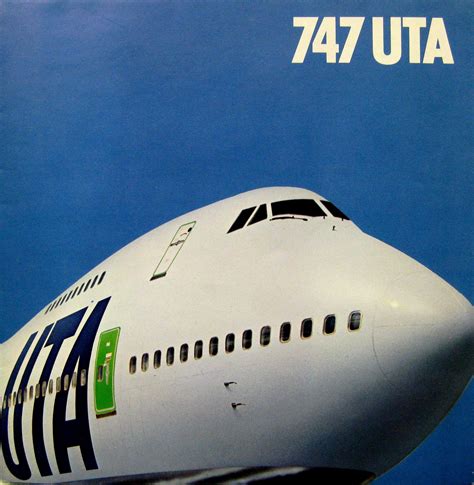 Brochure Uta Union De Transports Aeriens Boeing 747 200