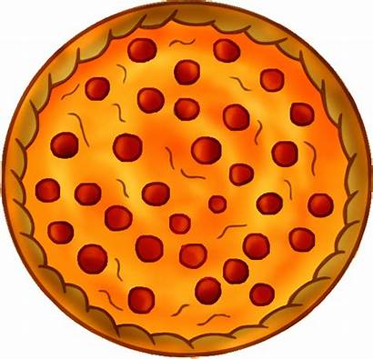 Pizza Clip Clipart Cheese Pepperoni Background Whole