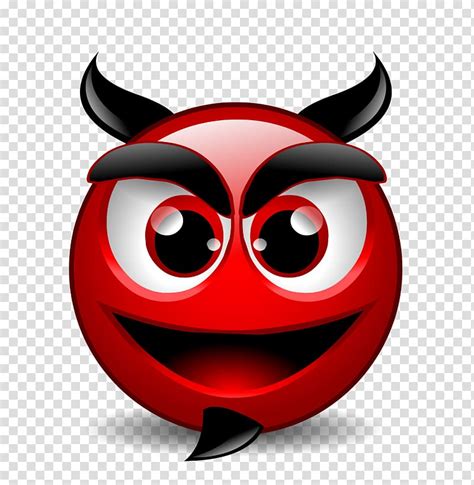 Red Emoji Smiley Emoticon Emoji Devil Animation Smile Transparent