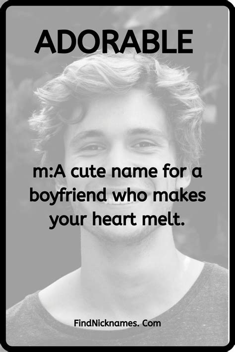 Let him know that he's the rockstar in your life. Cute Nicknames for your boyfriend | Cute nicknames ...