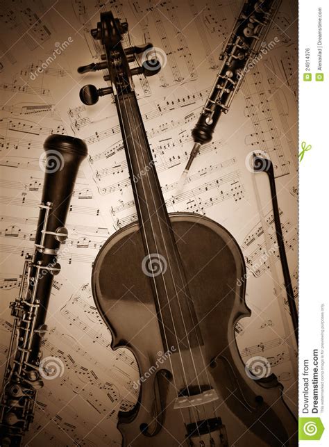 Vintage Musical Instruments Retro Stock Photo Image Of Flute Baroque