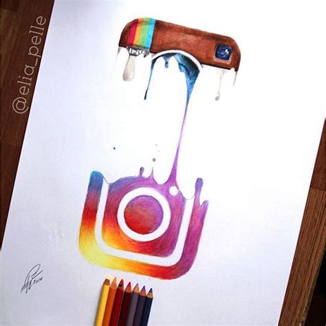 Instagram Logo Drawings How To Draw A Logo Instagram Cute Easy Step