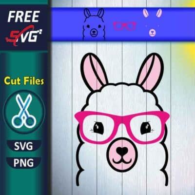 Llama With Glasses SVG Free Free SVG Files