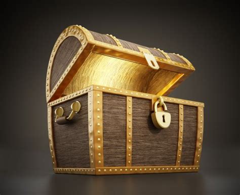 Gold Pirate Treasure Chest Full Of Gold — Stock Photo © Kefca 39983497