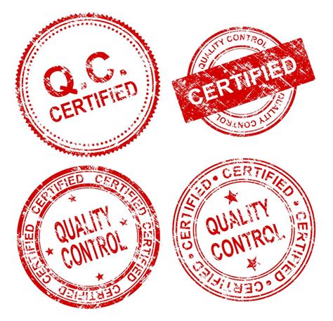 4 Quality Control Certified Stamp Vector Png Transparent Svg
