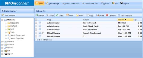 Using The Webmail Interface