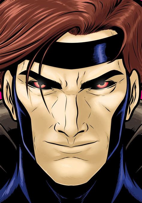 Gambit Portrait Shot By Thuddleston On Deviantart Cartoons Comics Anime Eyes Comic Books Art