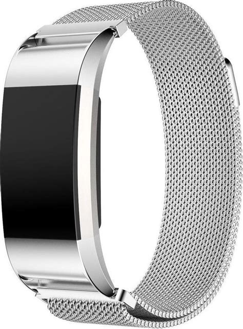 Fitbit Charge 2 Milanees Armband Silver