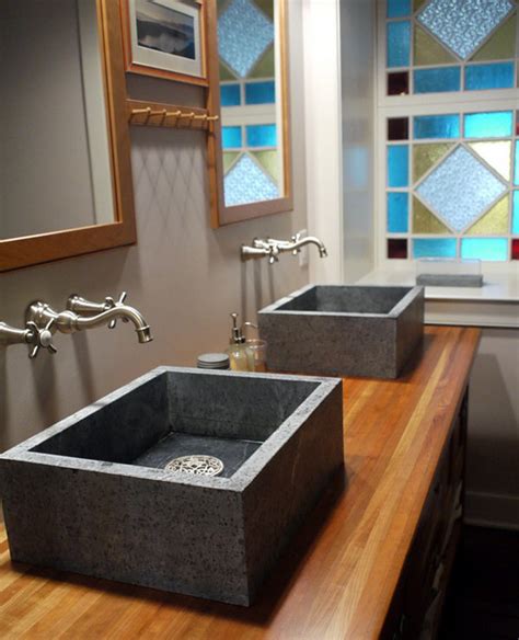Wooden sinks & vessel sinks. 20 Samples of Classic Bathroom Sinks | Home Design Lover