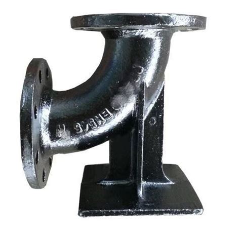 Customized Ductile Cast Iron Pipe Fitting 90 Degree Double Flanged