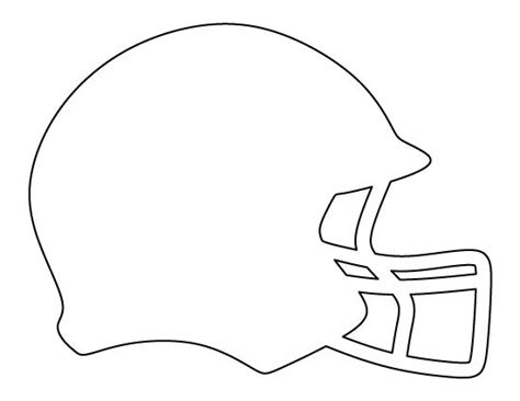 Football Helmet Pattern Use The Printable Outline For Crafts Creating
