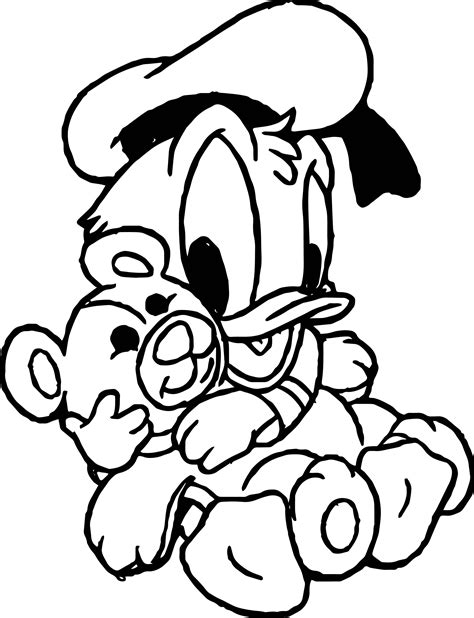 Awesome Baby Donald Donald Duck Coloring Page Disney Coloring Pages