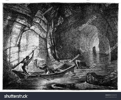 River Styx Mammoth Cave Illustration Originally Stock Illustration