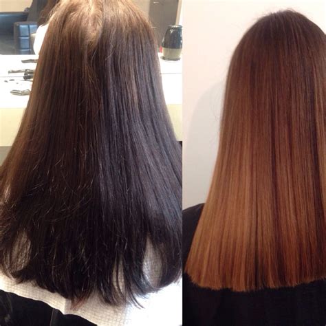 Before And After From Layers Of Black Box Dye To Copper Ombre Sculpthairandbeauty Box Dye
