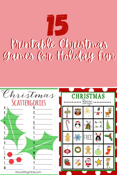 15 Printable Christmas Games For Holiday Fun Fun Party Pop