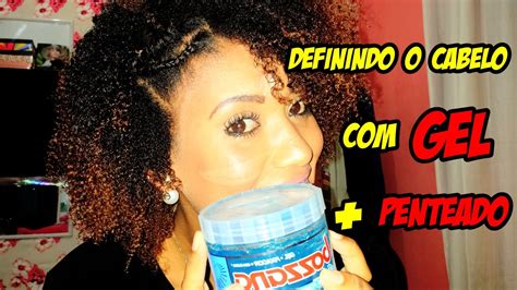 Definindo O Cabelo Com Gel Penteado Youtube