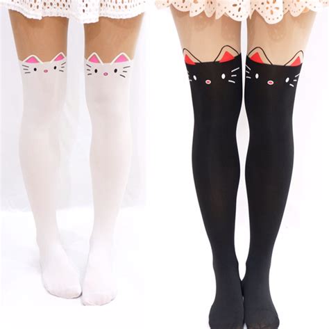 Kawaii Cat Thigh High Tightspantyhose · Cute Kawaii ｛harajuku Fashion