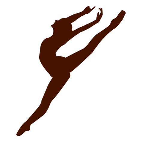 Ballet Dancer Pose Jumping Silhouette Transparent Png And Svg Vector File