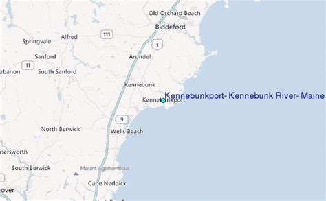 Kennebunkport Kennebunk River Maine Tide Station Location Guide