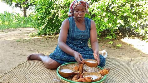 African Village Lifecooking African Traditional Food For Breakfast