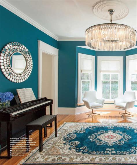 Turquoise Touch Incorporating A Turquoise Accent Wall Into Your Living