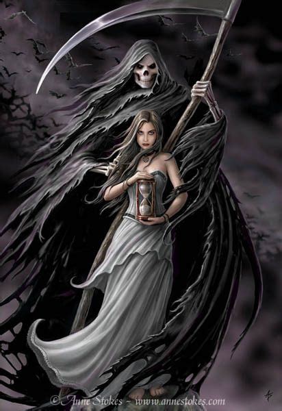 Female Grim Reaper Grim Reaper Reapers In 2019 Fantasy Art Anne Stokes Dark Fantasy Art