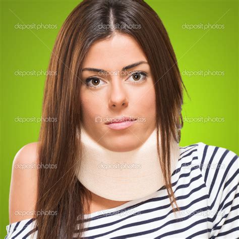 Young Woman With Neck Brace Stock Photo By © 19517829