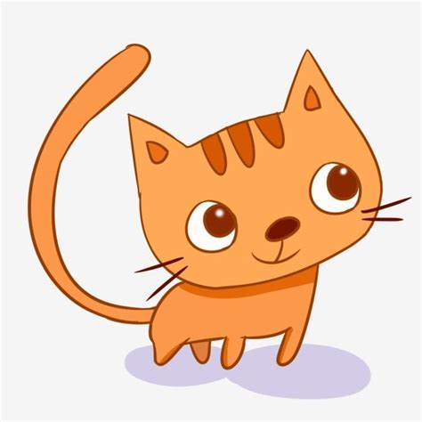 Gatito De Dibujos Animados Gato Gatito Dibujado A Mano