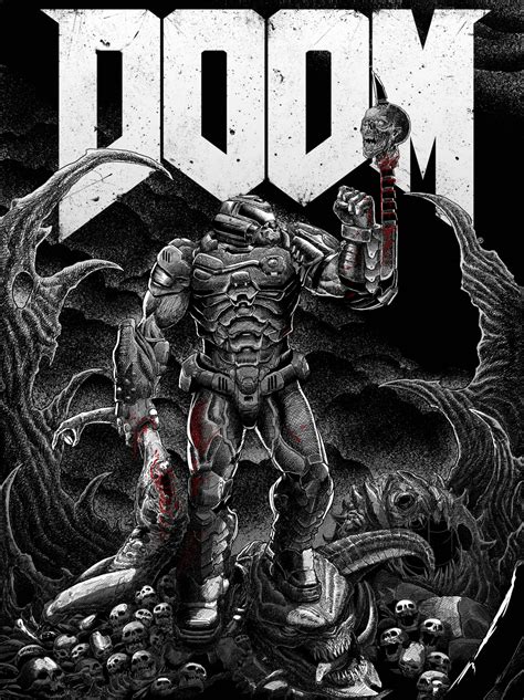 Artstation Doom Fanart Ov Lepper Retro Futurism Art Doom Game Doom Demons