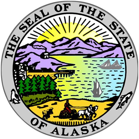 Seal Of Alaska State Symbols Usa