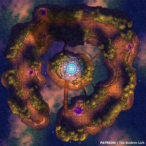 Skyland Portal Ring The Modern Lich On Patreon Fantasy Map Dnd