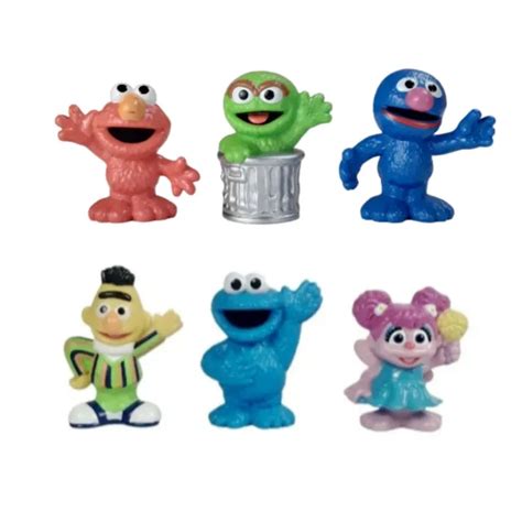Sesame Street Workshop Elmo Oscar Grover Bert Cookie Monster Abby Figures Lot 11 95 Picclick