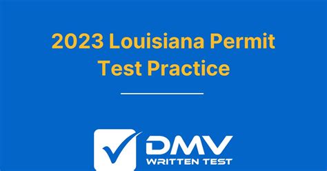 Free Louisiana Omv Permit Practice Test 2023 Real La Omv Questions