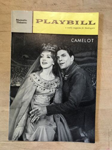 Camelot May 1962 Broadway Vintage Playbill Robert Goulet Madeline