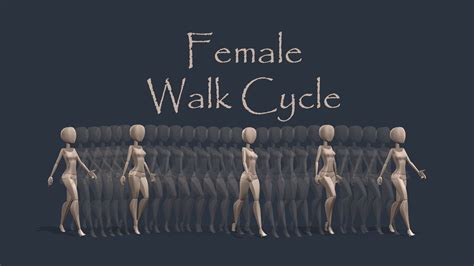 Female Walk Cycle Animation Youtube