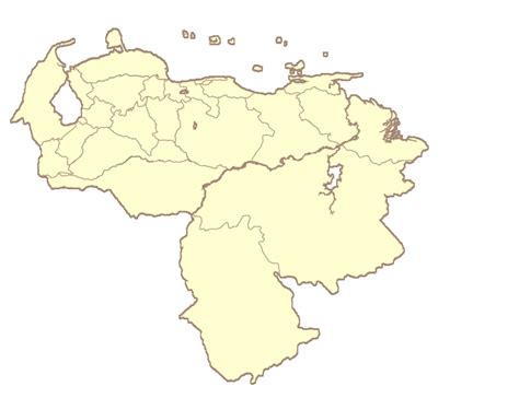 Dibujo Del Mapa De Venezuela