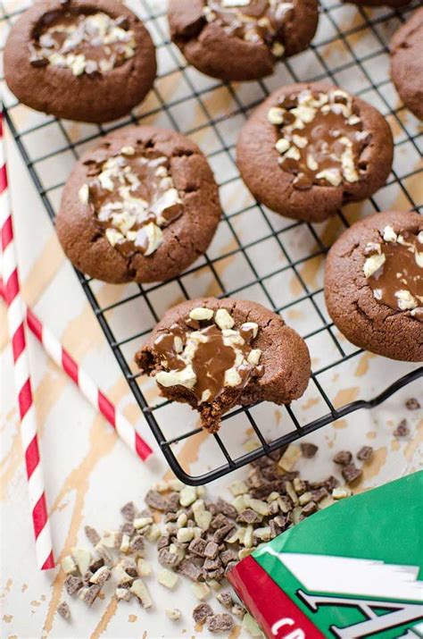 Mint Chocolate Thumbprint Cookies A Sweet Holiday Treat
