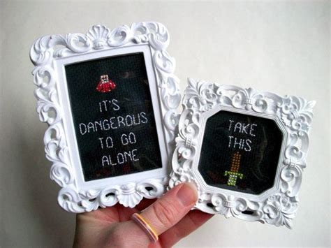 Its Dangerous To Go Alone Take This Cross Stitch Set In Your Choice