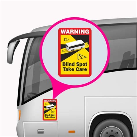 Pegatina Warning Blind Spot Take Care Autobús