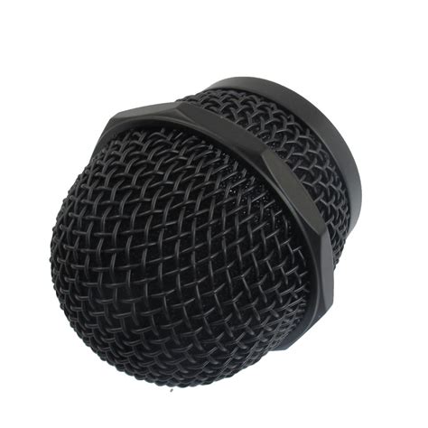 Ktv Bar Dynamic Mesh Mic Microphone Grille Ball Head Replacement Black