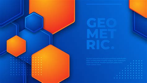 Geometric Hexagon Banner Vector Art Icons And Graphics For Free Download