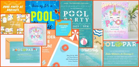 10 Best Pool Party Invitations Templates Free And Premium Templates