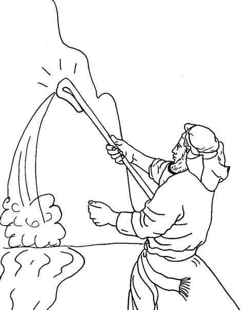 The Israelites In Wilderness Coloring Pages