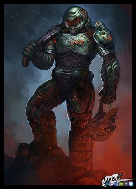 Doom Guy Fanart By Jujibla On Deviantart Doom Videogame Doom Doom