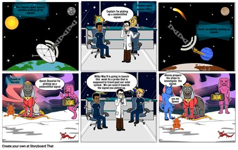 Space Comic Storyboard By Isabella421