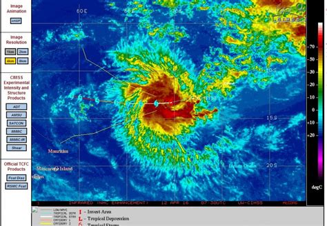 Tropical Cyclone Fantalia Indian Ocean April 12 2016 Extreme Storms