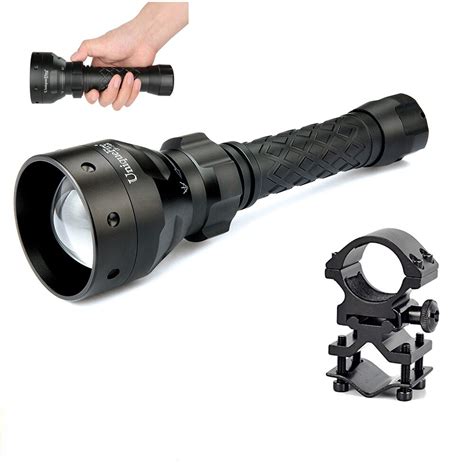 Uniquefire 18650 Flashlight 1406 Convex Lens 50mm Zoom Xm L2 Led