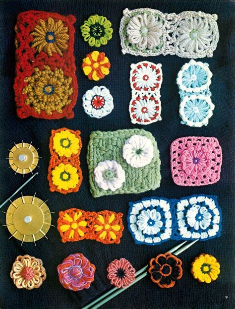 Vintage Bloom Loom Designs Crochet Daisy Crochet Skirt Yarn Flowers