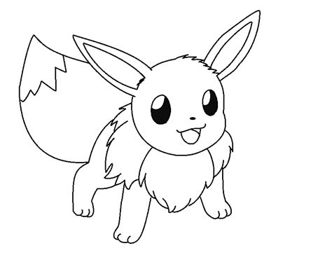 Eevee Lineart 7 By Michy123 On Deviantart